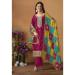 Picture of Chiffon & Silk Light Coral Straight Cut Salwar Kameez