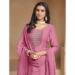 Picture of Chiffon & Organza Light Coral Straight Cut Salwar Kameez