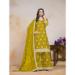 Picture of Chiffon Dark Golden Rod Straight Cut Salwar Kameez