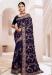 Picture of Resplendent Georgette Midnight Blue Saree