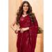 Picture of Amazing Georgette Maroon Saree