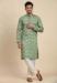 Picture of Statuesque Rayon Dark Sea Green Kurtas