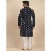 Picture of Elegant Rayon Navy Blue Kurtas