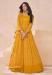 Picture of Georgette Dark Golden Rod Anarkali Salwar Kameez