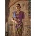 Picture of Superb Silk Plum Saree