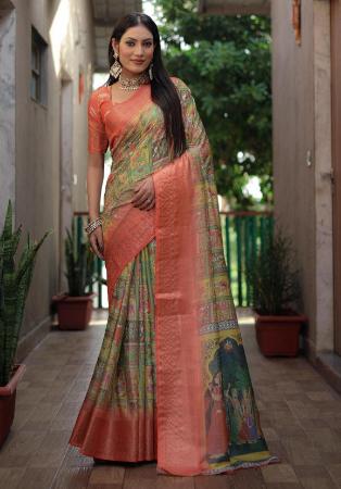 Picture of Exquisite Silk Peru Saree