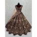 Picture of Exquisite Chiffon Maroon Lehenga Choli