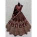 Picture of Marvelous Chiffon Maroon Lehenga Choli