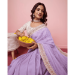 Picture of Delightful Organza Light Steel Blue Saree