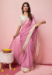 Picture of Superb Organza Pale Violet Red Saree