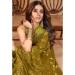 Picture of Graceful Georgette Dark Olive Green Saree