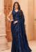 Picture of Magnificent Georgette Midnight Blue Saree