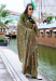 Picture of Grand Satin & Silk Dark Khaki Saree