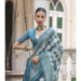 Picture of Radiant Silk Light Steel Blue Saree