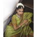 Picture of Good Looking Silk Dark Khaki Saree