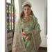 Picture of Radiant Silk Dark Olive Green Saree