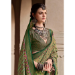 Picture of Pleasing Silk Dark Olive Green Saree