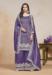 Picture of Fascinating Chiffon Purple Straight Cut Salwar Kameez