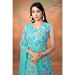 Picture of Beautiful Cotton Sky Blue Readymade Salwar Kameez