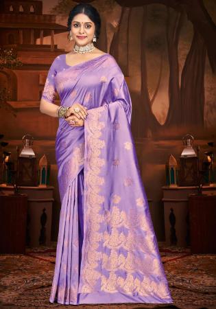 Picture of Exquisite Silk Plum Saree