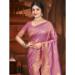 Picture of Beautiful Silk Pale Violet Red Saree