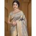 Picture of Sightly Silk Dark Grey Saree