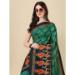 Picture of Fine Silk Forest Green Saree