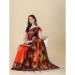 Picture of Stunning Silk Dark Red Saree