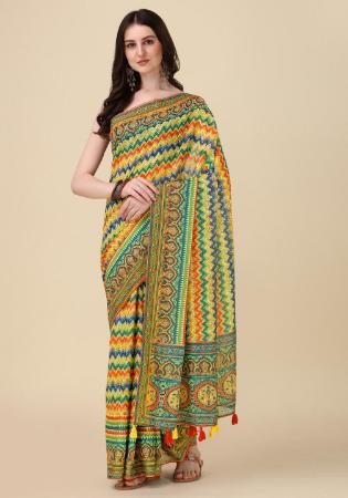 Picture of Pretty Linen Peru Saree