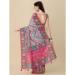 Picture of Statuesque Linen Hot Pink Saree