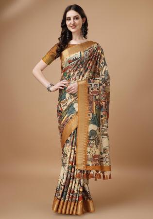 Picture of Grand Silk Rosy Brown Saree