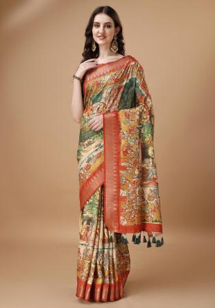 Picture of Taking Silk Saddle Brown Saree