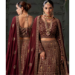 Picture of Charming Georgette Maroon Lehenga Choli