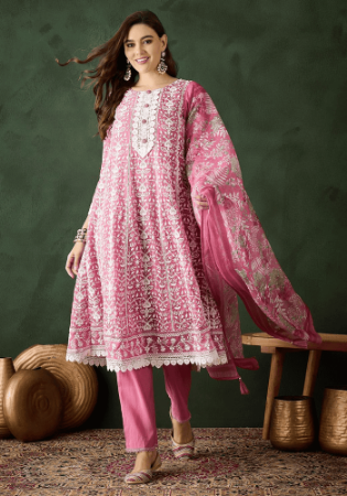 Picture of Silk & Organza Sienna Readymade Salwar Kameez