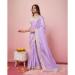 Picture of Excellent Organza Plum Saree