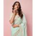 Picture of Shapely Organza Dark Sea Green Saree