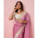 Picture of Beauteous Organza Pale Violet Red Saree