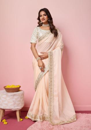 Picture of Statuesque Organza Beige Saree