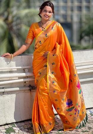 Picture of Lovely Silk Chocolate Saree