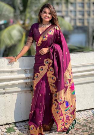 Picture of Ravishing Silk Brown Saree