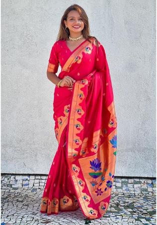 Picture of Admirable Silk Dark Red Saree