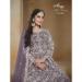 Picture of Resplendent Net Dim Gray Anarkali Salwar Kameez