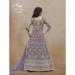 Picture of Resplendent Net Dim Gray Anarkali Salwar Kameez