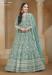 Picture of Comely Net Cadet Blue Anarkali Salwar Kameez