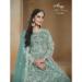 Picture of Comely Net Cadet Blue Anarkali Salwar Kameez