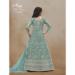 Picture of Comely Net Cadet Blue Anarkali Salwar Kameez