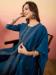 Picture of Comely Silk Navy Blue Readymade Salwar Kameez