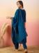 Picture of Comely Silk Navy Blue Readymade Salwar Kameez