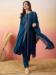 Picture of Comely Silk Navy Blue Readymade Salwar Kameez