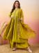 Picture of Pleasing Silk Golden Rod Readymade Salwar Kameez